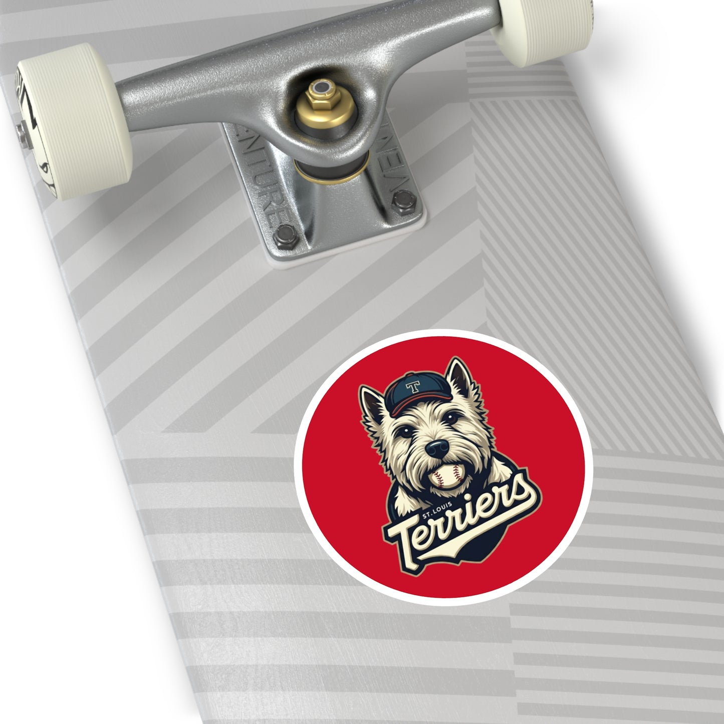 St. Louis Terriers / Red Laptop Sticker