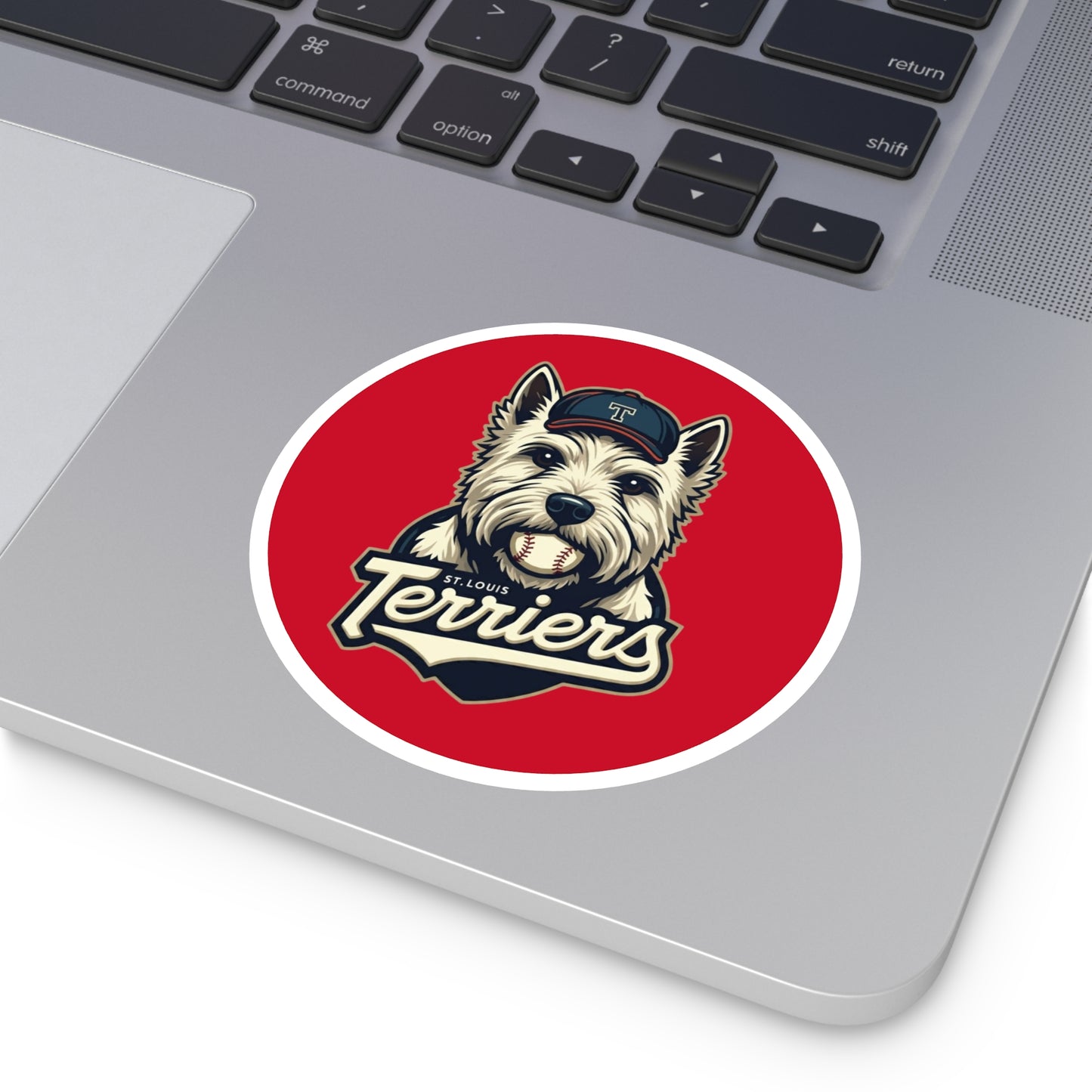St. Louis Terriers / Red Laptop Sticker