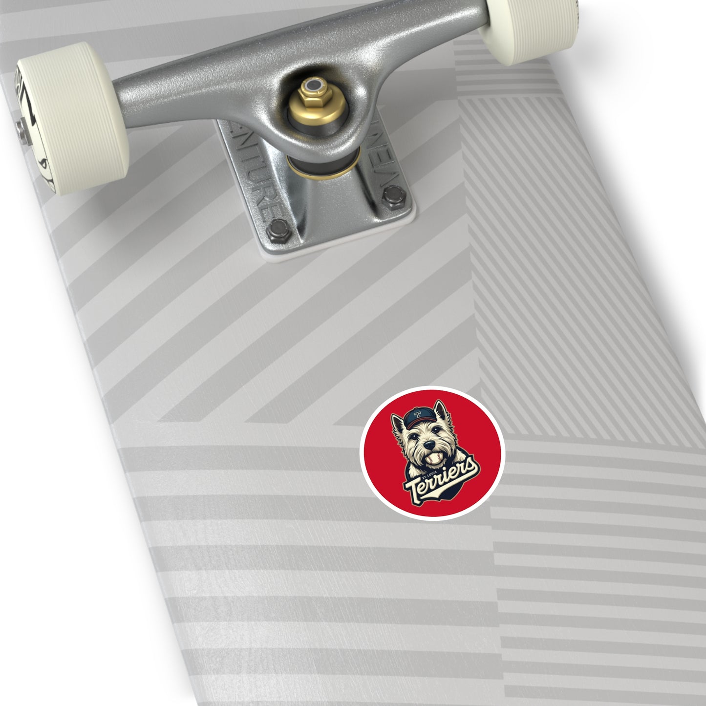 St. Louis Terriers / Red Laptop Sticker