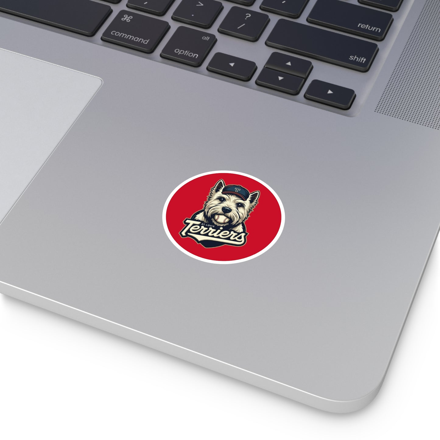 St. Louis Terriers / Red Laptop Sticker
