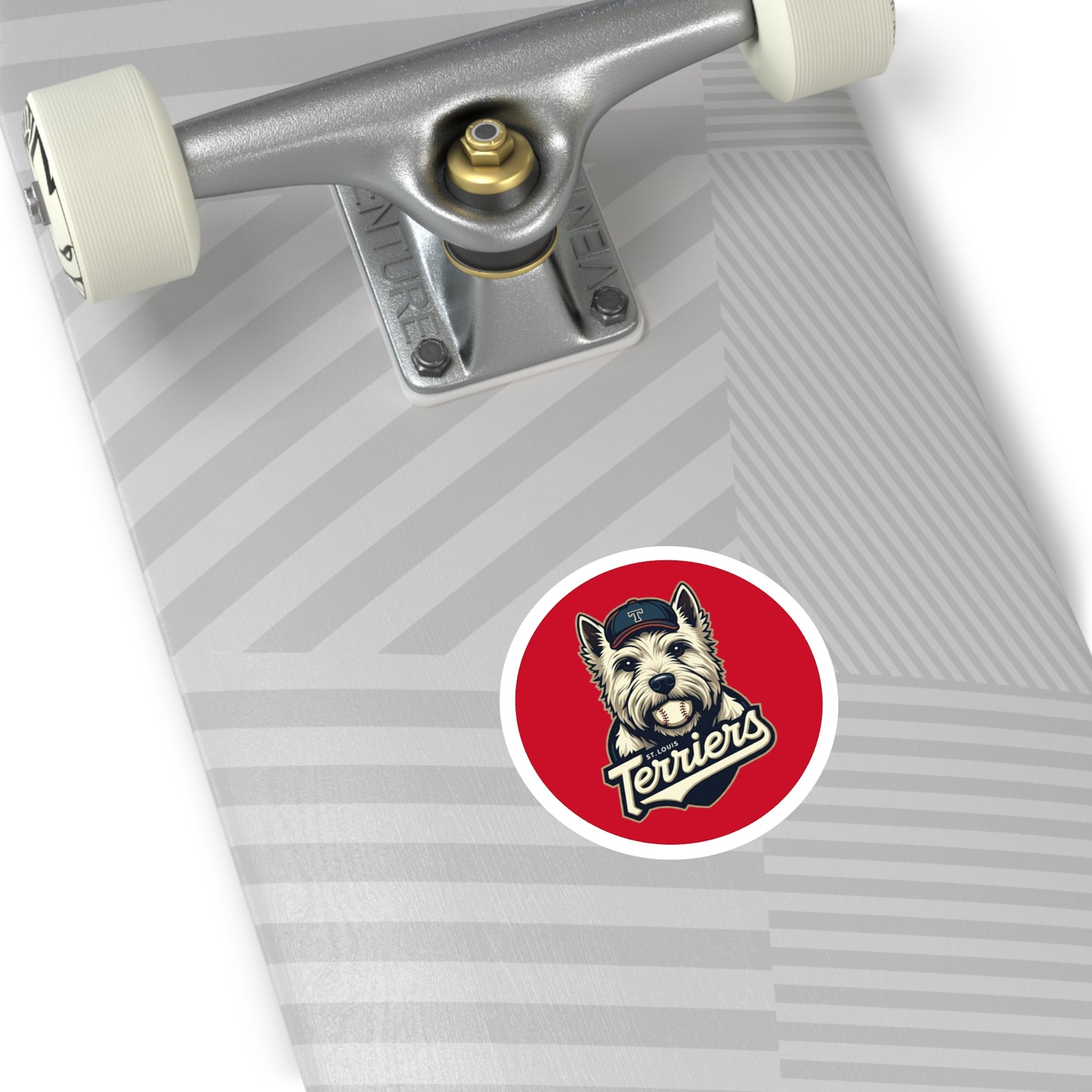 St. Louis Terriers / Red Laptop Sticker