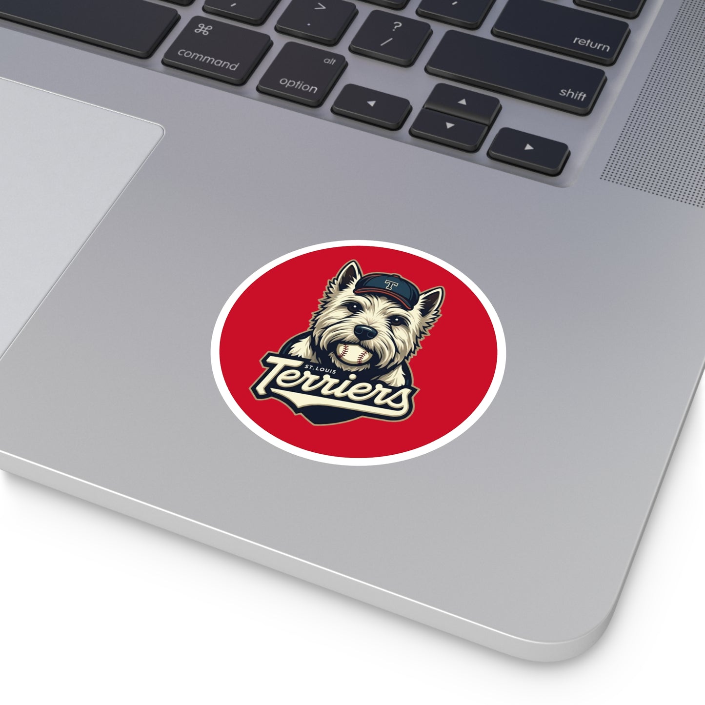 St. Louis Terriers / Red Laptop Sticker
